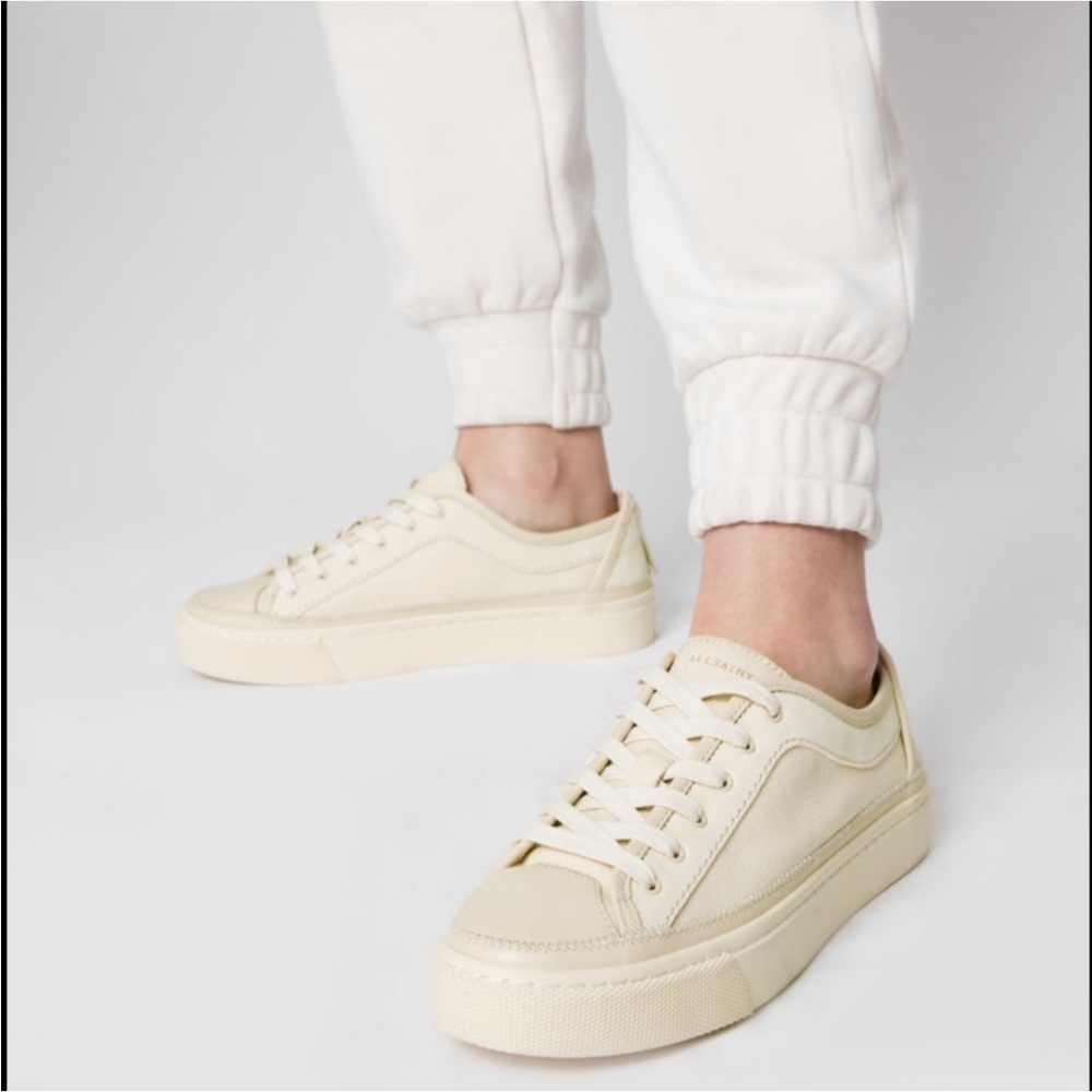 Allsaints Milla Sneaker in Cream, Size: EU 36